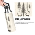 thumbnail image 4 of Yayeee 20oz Insulated Water Bottle Double Wall Stainless Steel with Flip Straw Lid, Black Deer, 4 of 7