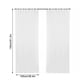 thumbnail image 2 of Cortina semitransparente blanca hueca, cortina de panel de gasa de ventana transpirable para dormitorio, sala de estar, 2 piezas, 100x250cm Guardurnaity LF0159-03B*2, 2 of 7