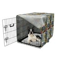 thumbnail image 5 of Vintage Dog Crate Cover, Original Retro Style License Plates Personalized Creative Travel Vacation, Easy to Use Pet Kennel Cover Small Dogs Puppies Kittens, 7 Sizes, Green Blue Yellow, by Ambesonne, 5 of 6