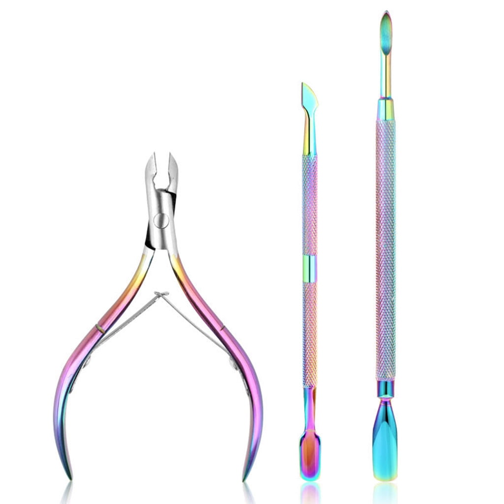 3pcs Nail Cuticle Remover and Cutter Durable Manicure Tool Cuticle Nipper Cuticl