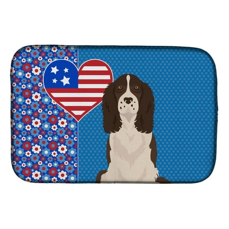 

Liver English Springer Spaniel USA American Dish Drying Mat 14 in x 21 in