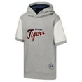 thumbnail image 2 of Youth  Heather Gray Detroit Tigers Line Up Short Sleeve Pullover Hoodie, 2 of 3
