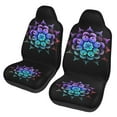 thumbnail image 2 of KAKALAD Teal And Purple Mandala 02 Car Seat Covers Set Vehicle Front Seats Protector 2 Pcs, 2 of 9