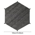 thumbnail image 5 of Hyasfey 6/8/10/12/14/16-Feet Trampoline Sunshade Cover UV Resistant Waterproof Weather-resistant Outdoor 6-12 Poles Trampoline Canopy Sun Protection Top Cover, 5 of 7