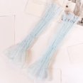 thumbnail image 4 of Women Long Ultra-thin Mesh Arm Sleeves Sun UV Protection Cooling Fingerless Gloves Lace Tulle Sunscreen Arm Leg Sleeves for Cycling Driving Hiking Fishing, 4 of 8