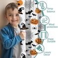 thumbnail image 3 of Blackout Kids Curtains,Halloween Witch Hats Pumpkins and Spider Webs Childrens Insulated Curtains Set Of 2,Bedroom Essentials,Toddler Room Decor 42x84in(106x213cm), 3 of 5