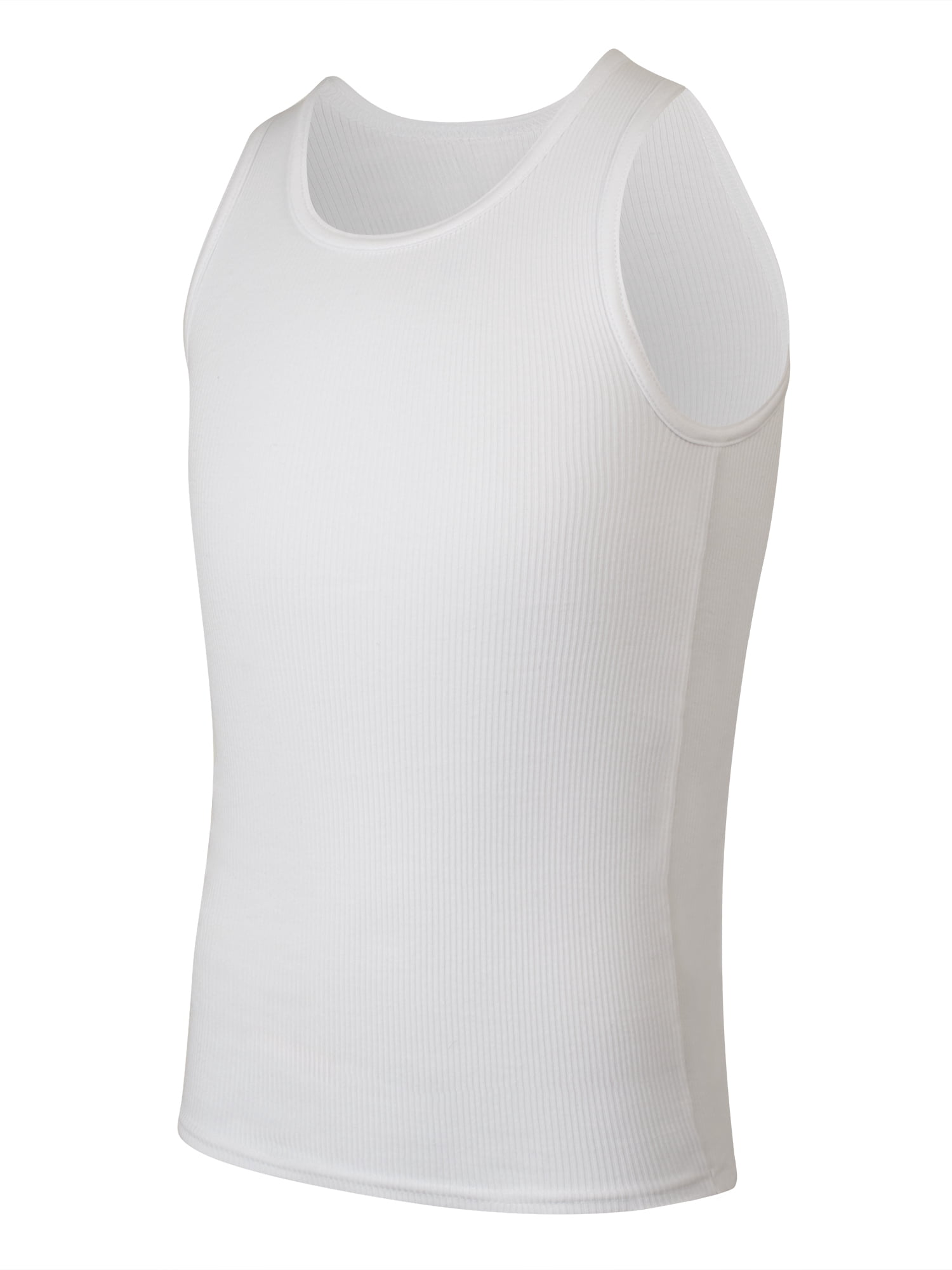 Chaps Boys' Breathable Cotton Blend Tagless Tank Undershirt, 7 Pack