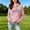 Pink, variant on Women's Heartbeat Print Fleece Lined Hoodie Pullover Long Sleeve Drawstring Casual Sweatshirt with Pocket