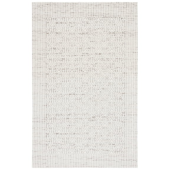 SAFAVIEH Marbella Alease Bordered Area Rug, Ivory/Beige, 8' x 10'
