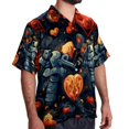 thumbnail image 2 of Love Men's Short Sleeve Spread Collar Beach Shirts Casual Printed Button Down Unisex Summer Tops, 2 of 6