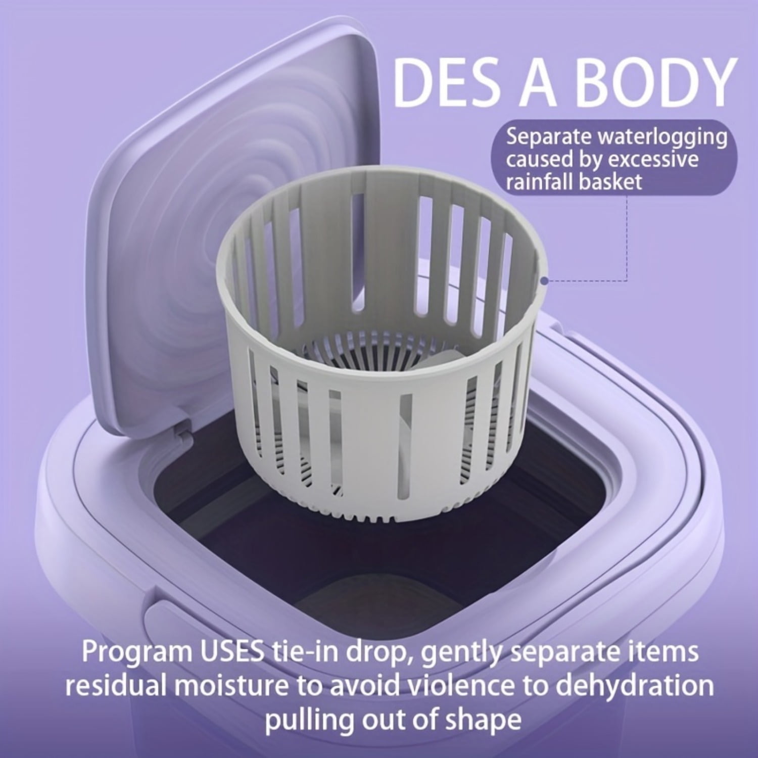 Portable washing machine,Mini Washer,11L upgraded large capacity foldable Washer.Deep cleaning of underwear, baby clothes and other small clothes.Suitable for apartments, dormitories, hotels