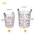 thumbnail image 5 of Daiia Cute Dog Round Laundry Basket with Handles Thickened Waterproof Circular hamper,Dirty Clothes Storage Basket for Bedroom,Bathroom,College Dorm-Small, 5 of 8