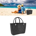 thumbnail image 3 of Large Capacity Pool Basket Portable Storage Box Sturdy Beach Tote Bag Fixed Button Handle Design For Cosmetics Children'S Toys  Body Wash, Shampoo, Conditioner, 3 of 8
