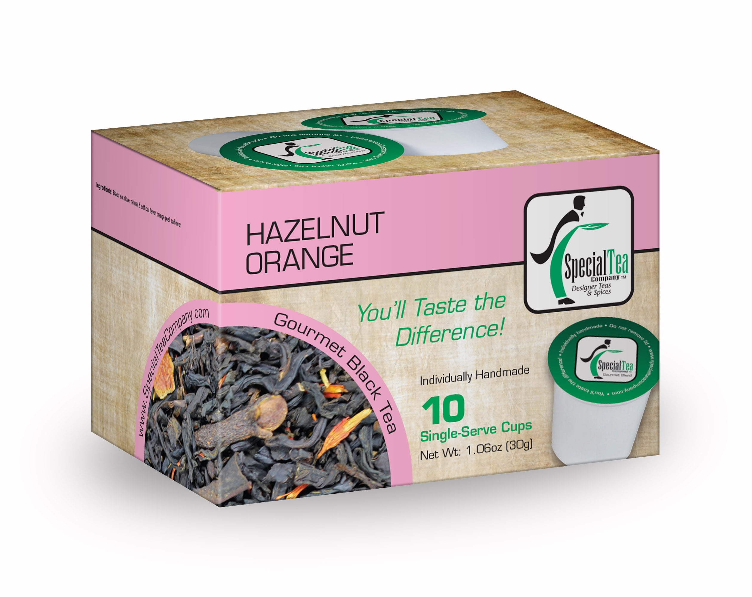 Special Tea Hazelnut Orange Black Tea Single Serve