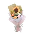 thumbnail image 5 of balikha 10.2inch Crochet Gift Bouquet Eternal Blessing Decorative Handmade Flowers for Floral Arrangements Multifunctional Pink Paper, 5 of 9