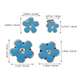 thumbnail image 2 of OFFIGAM 8Pcs Flower Car Diffuser Accessory Sky Blue Air Vent Clips for Women Driving, 2 of 8