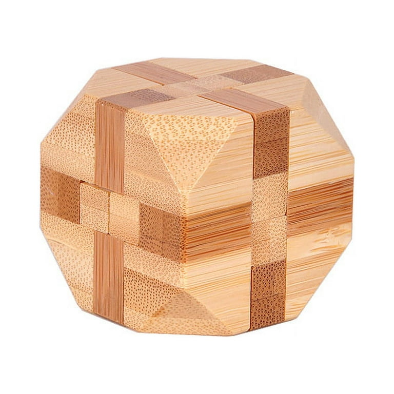 Adult Puzzle Educational Games, Wooden Brain Teaser Puzzle