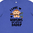thumbnail image 4 of Inktastic Monkey I Love Hanging out with My Daddy Youth T-Shirt, 4 of 5
