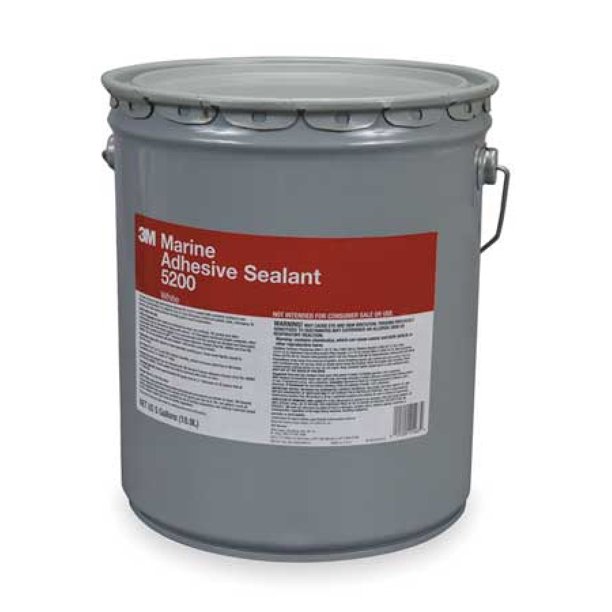 3M 21463 5 gal. White Polyurethane Marine Adhesive Sealant Pail