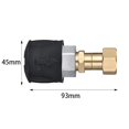 thumbnail image 2 of Mosiee Anti-Reel For High Pressure Cleaning Hose Connectors 360° Rotation Accessories, 2 of 9