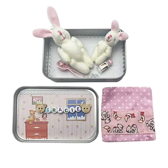 Bunny Tiny Pocket Trendy Plushie For Collectors & Kids Fuzzy That Fits In Your Pocket Before It's