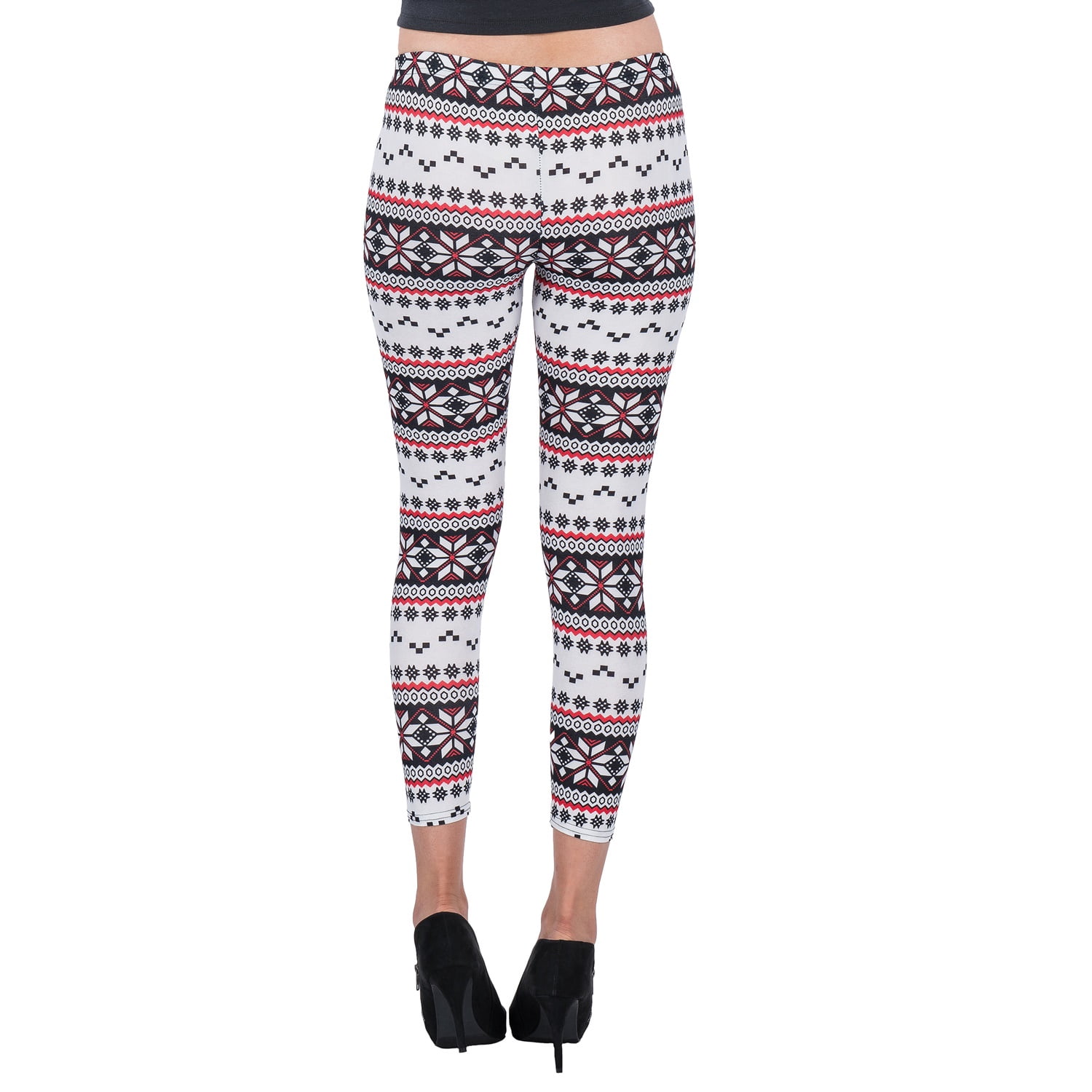 Women's Mid-Waist Full Length Stretchy Active Leggings For Workouts and Yoga