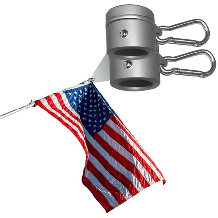 

2PCS 1.25inch Flag Pole Rings Aluminum Alloy 360 Degree Rotating Flagpole Flag Mounting Rings Rotating Flag Pole Mounting Ring Clip