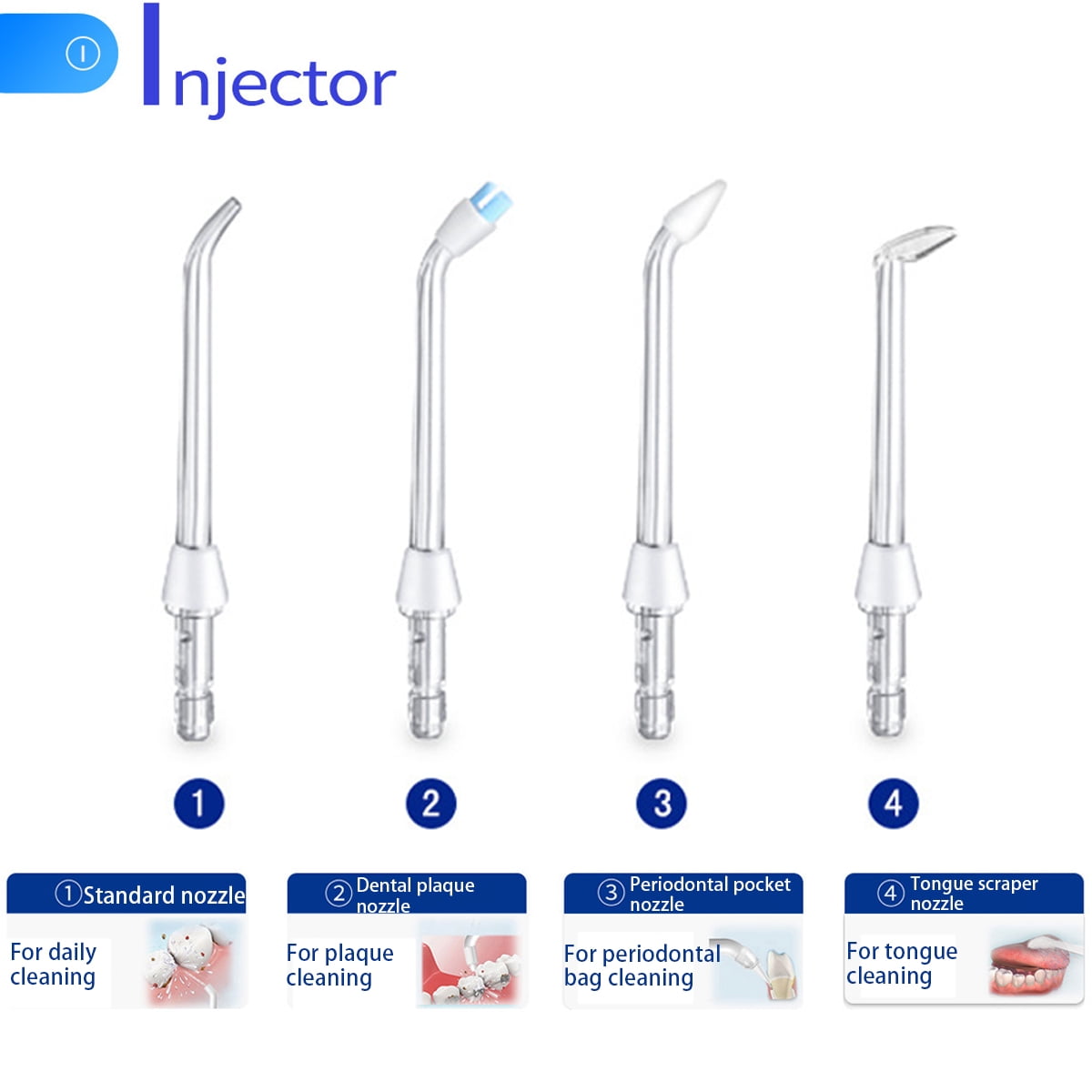 Water Flosser for Teeth Portable Power Floss Dental Water Jet Tooth