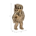 thumbnail image 5 of Ceramic Astronaut Statue Figurine for Home Decor - Decorative Sculpture for Bathroom, Office, and Living Room - Modern Ornaments for Shelf, Desk, and Coffee Table Accent - 12", Gold & Metallic, 5 of 14