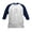 Navy/White, variant on CafePress - Warrior Yoga Pose: Kids Baseball Jersey - Kids Cotton Baseball Jersey, 3/4 Sleeve Shirt