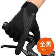 Workout Gloves, Full Palm Protection & Extra Grip, Gym Gloves for Weight Lifting, Training, Fitness, Exercise (Men & Women), Black, Large