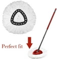 thumbnail image 3 of Microfiber Mop Head for O-Cedar Clean Pad Spin Mop Refill for O-Cedar EasyWring Mop Easy Cleaning Mop Head Replacement - 2 Pack, 3 of 7