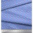 thumbnail image 2 of Soimoi Blue polyester Crepe Fabric Keyboard,Phone & Monitor Hardware Print Fabric by Yard 52 Inch Wide, 2 of 3