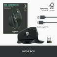 thumbnail image 5 of Logitech MX Master 3S, Wireless Performance Mouse, Ergo, 8K DPI, Quiet Clicks, USB-C, Black, 5 of 14