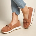 thumbnail image 5 of Chain Decor Slip On Loafers, Casual Platform Walking Shoes (Women's), 5 of 6