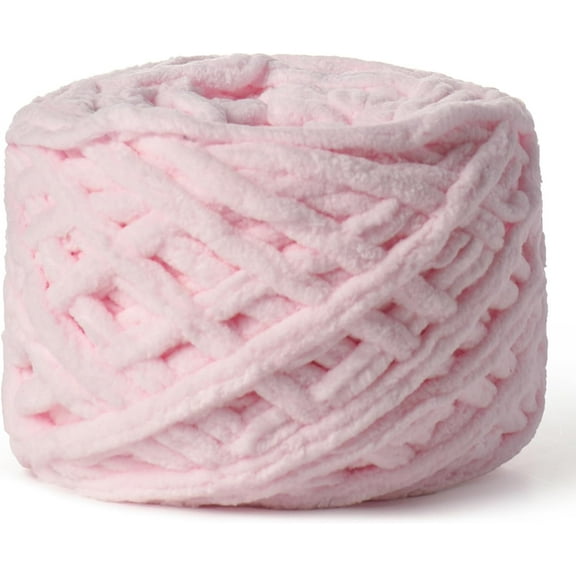 Blanket Yarn for Crocheting, Chunky Chenille Yarn for Crochet Home Decor, Soft Thick Plush Yarn for Knitting Length 43.74 Yards Per Roll , Weight 3.5 Oz /100g