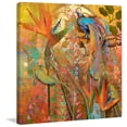 thumbnail image 3 of "Blue Bird of Paradise" Painting Print on Wrapped Canvas, 3 of 5