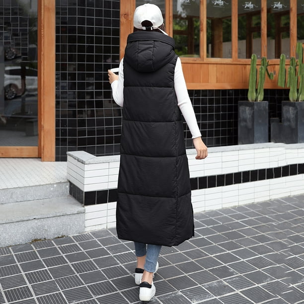 Chamarra larga negra mujer new arrivals
