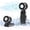 Black-mountain climbing fan, variant on 2026 Portable Clip-on Car Air Cooler Fan, USB Rechargeable Mini Cooling Fan with 360° Rotation, 199 Speed LED Display Personal Cooler for Office Beach Camping Outdoor (Black)