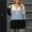 Light Blue, variant on Womens Sweatshirt with Hooded, Zipper Color Block Super Soft Casual Fashion Knitted Tops Wine L