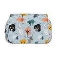 thumbnail image 2 of Kdxio Elephant Tree for Double Compartment Pen Case Oxford Organizer with Zipper Pockets for Students Artists, 2 of 7