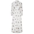 thumbnail image 1 of FcBaudy Robe de Cour, Robes pour Femmes, Robes d'Été pour Femmes Mode pour Femmes Manches Longues Imprimé Col Rond Robe Longue Princesse pour Dames Robe de Cour, 1 of 4