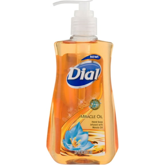 Dial Liquid Hand Soap, Miracle Oil, 7.5 oz (Pack of 3)