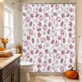 thumbnail image 6 of Pink Pumpkins Fall Shower Curtains for Bathroom, Autumn Botanical Leaf Thanksgiving Waterproof Fabric Shower Curtain, Decorative Bathroom Curtain for Bathtub, 72"x72", No Hooks Included, 6 of 9