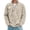 Khaki, variant on Mens Hoodies Solid Corduroy Striped Half-Zip Pullover Hoodie Ribbed Regular Fit Casual Office Daily Commute Minimalist Trendy Hoodies