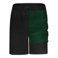 thumbnail image 5 of FRSASU Men's 2 in 1 Running Shorts 5 Inch Gym Athletic Color Block Workout Shorts for Men Quick Dry Active Training Shorts with Pockets Green, 5 of 9