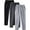 Black, variant on Mens Sweatpants with Zipper Pockets and Drawstring, 3 Pack Active Tech Joggers for Men