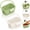 Green + White, variant on Kitchen Sink Strainer Basket, 2 Pack Foldable No-Drill Drain Basket for Small Sinks