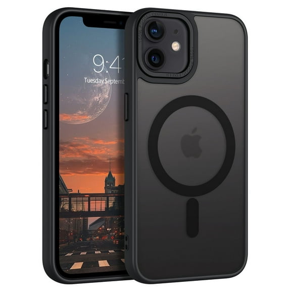 GAOBAO Magnetic for iPhone 12 Case/iPhone 12 Pro Case, Compatible with MagSafe, Translucent Matte Slim Shockproof Phone Case