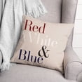 thumbnail image 3 of Creative Products Red, White and Blue Type 18 x 18 Spun Poly Pillow, 3 of 3